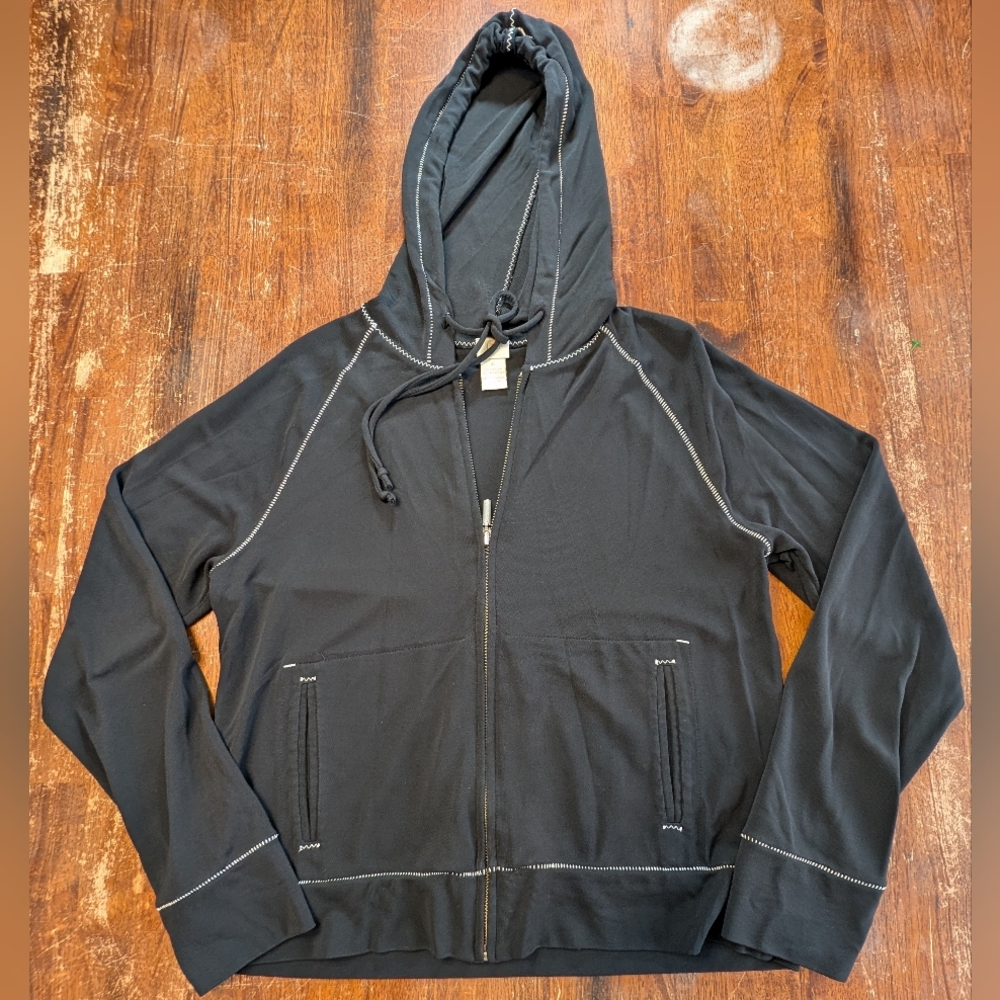 J. Jill Hooded Full Zip Casual Jacket Unique Cute Streetwear Activewear Used S